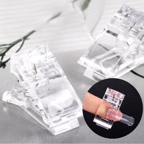 5pcs Nail Clip Quick Building Nail Tips Clip Finger Extension UV Plastic Builder Nail Gel Polish Extension Manicure Art Builder