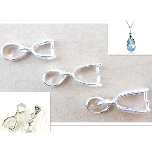 60PCS Wholesale DIY production jewelry accessories earrings found 925 silver earrings accessories S/M/L ear buckle hand ear clip