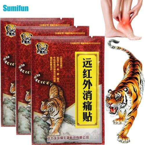 8pcs New Tiger Balm Analgesic Patch Treat Arthritis Rheumatism Bone Pain Relief Knee Joint Muscle Sprain Body Massage Plaster