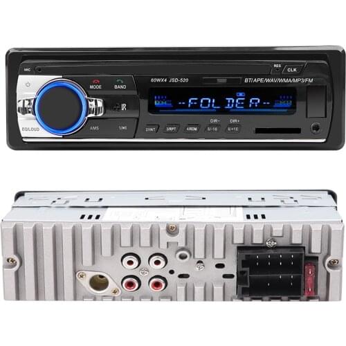 Car Radio Stereo Digital JSD-520 Bluetooth 1 Din MP3 Player 4 x 60W FM Audio Stereo Receiver Music USB/SD with In Dash AUX Input