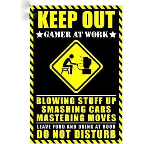 Car Stickers Decor Motorcycle Decals for Gamer At Work Poster Decorative Accessories Creative Sunscreen Waterproof PVC,13 X 9cm