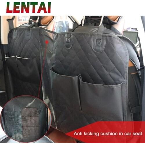 LENTAI For Kia rio ceed sportage 2017 Suzuki swift grand MG Car Seat Back Protector Cover Dog Cat Anti Kick Mat Storage Bag