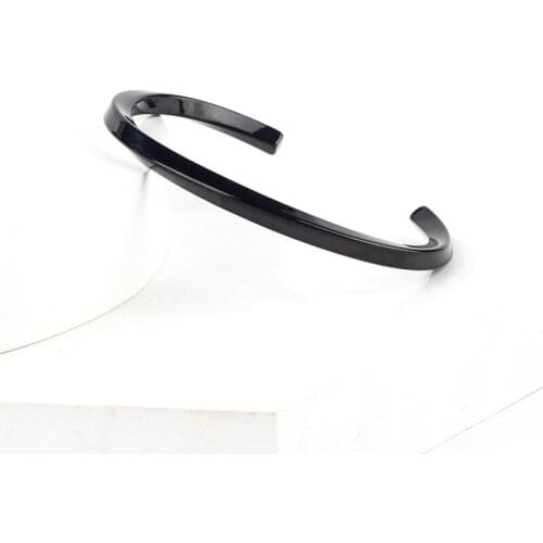 Beichong Fashion High Polish Cuff Stainless Steel Bangle Bracelets Bangle for Women Type C twisted lines Bangle Bracelets