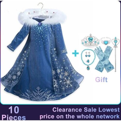 Kids Cosplay Princess Girl Dress Girl Clothing Queen Print Birthday Party Dresses Wedding Evening Princess Costume for 3-10 Year