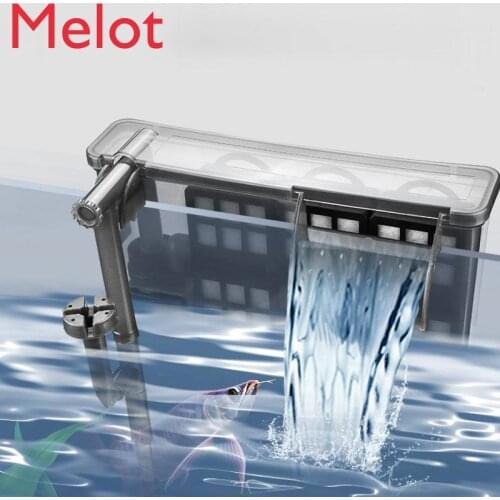 Home Premium Wall-Mounted Fish Tank Filter Waterfall External Loop Small Mute Pump Wall-Mounted Filtering Equipment