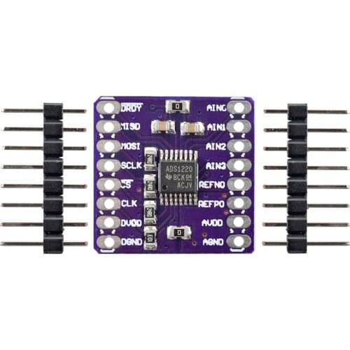 Ziqqucu Analog-to-Digital ADC 24 Bit A/D Converter Sensor Module I2C IIC SPI Low Power 24 Bit Board For Temperature Measurement