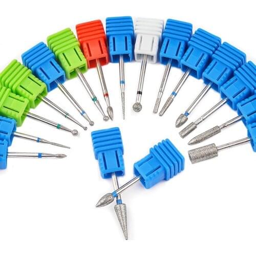 Tungsten Carbide Nail Drill Bit Milling Cutter Eletric Manicure Machine Equipment Cuticle Clean Burr Pedicure Accessories Tools
