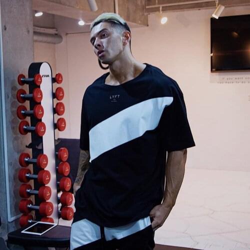 Lyft Summer New Short Sleeve Mens Clothing Cotton Loose Round Neck Half Sleeve Thin T-shirt Solid Color Top Mens One Hair Subs