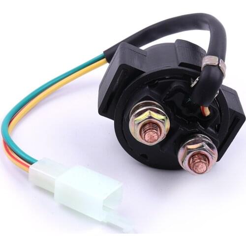 Good quality 1pcs 2 Pin Universal Black 62x48mm Starter Solenoid Relay For 125cc ATV For Chinese Scooter ATV Karts