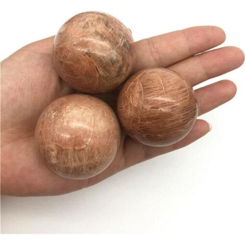Beautiful Natural Orange Sunstone Balls Moonstone Quartz Crystal Sphere Polished Balls Healing Decor Gift Natural Quartz Crystal