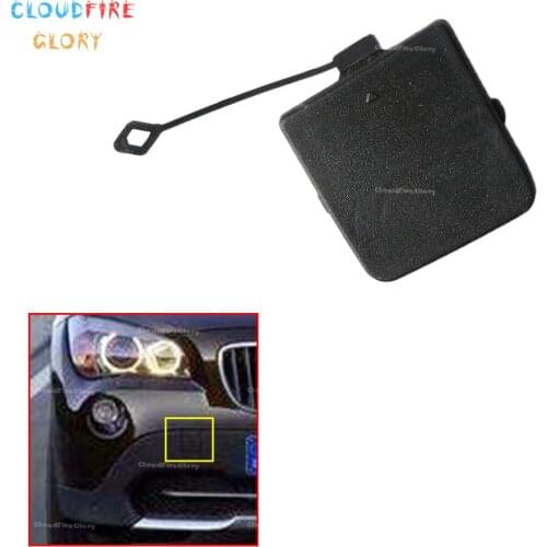 CloudFireGlory 51122990609 51122990610 Left Or Right Rear Bumper Trailer Cover Tow Haul Hook Cap For BMW X1 E84 2009-2012