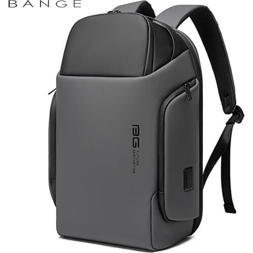 2021BANGE NEW Shell Design Anti-thief TSA Lock Men Backpack Waterproof 15.6 inch Laptop Bag Man Travel Bag With USB Charging