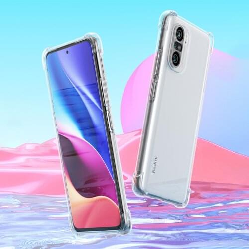 Soft Crystal Clear Phone Case for Mi Redmi K40 Pro Plus K40Pro ProPlus Gaming Airbag Shockproof Silicone Transparent Cover Funda
