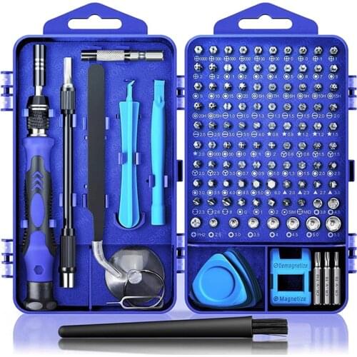 Computer Repair Kit,122/115 in 1 Magnetic Laptop Screwdriver Kit,Precision Screwdriver Set,Small Impact Screw Driver Set Case