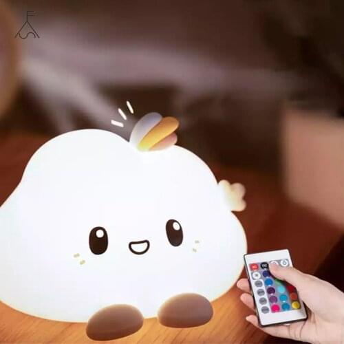 Cloud Night Light LED Light With Touch Sensor Soft Nursery Lamp Bedside Light For Kids Children Birthday Gift Room Decoration