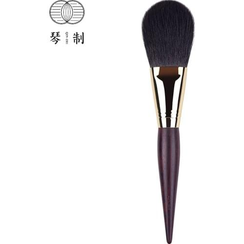 QINZHI Professional Handmade Make Up Brush 101 Large Flat Face Powder Brush Soft Blue Squirrel Hair Makeup Brushes