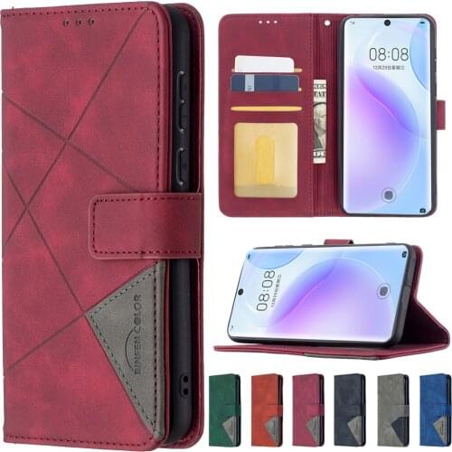 Leather Case For Huawei P50 P40 Pro P30 Lite P Smart Z Y5 Y6 Y7 Y9 Prime 2019 2020 2021 Honor 9A 9S 9X Lite PU Flip Cover Bags
