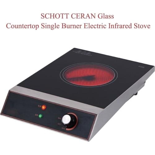 SCHOTT CERAN Glass Countertop Single Burner Electric Ceramic Infrared Stove Knob control Electric heating furnace table Cooktops