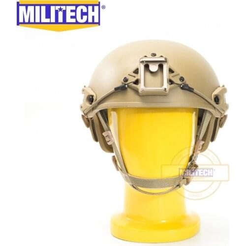 MILITECH Air Frame Vented Coyote Brown CB Super ABS Airsoft Tactical Helmet Crye High Cut Training Helmet Ballistic Style Helmet
