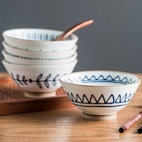 Light Luxury Bowl Round Ceramic Japanese Dessert Bowl Salad Ceramic Creative Kitchen Food Piatti Household Tableware ED50TW