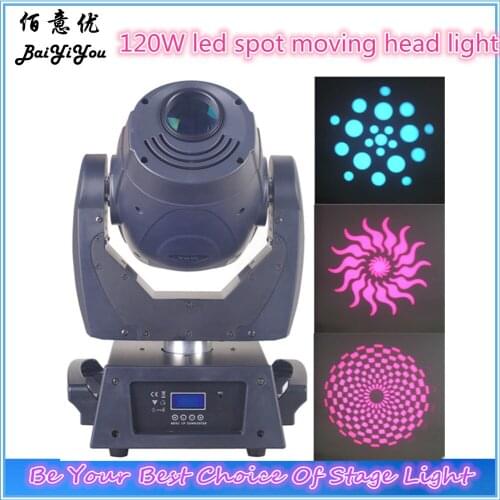 2pcs/lot free shipping 120W LED spot moving head light with DMX512