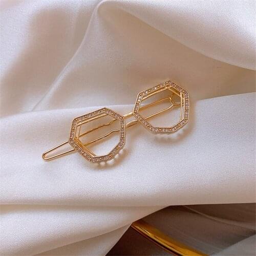Glasses Shape Hairpins Metal Hair Clip Barrette For Women Girls Fashion Hair Accessories Gifts Wholesale