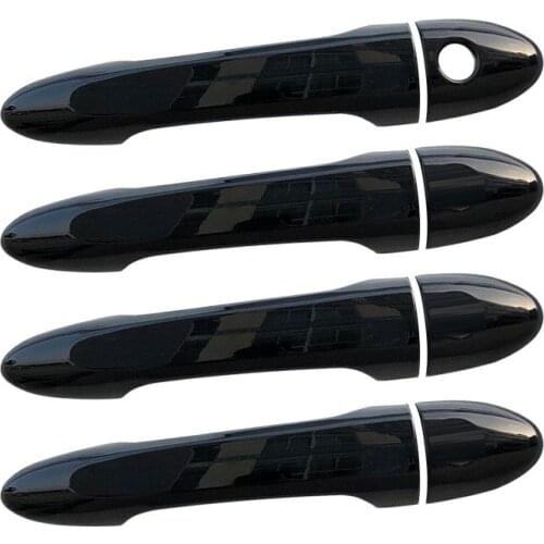 ABS Black For Chevrolet CAVALIER Car door protector Handle Decoration frame Cover trim car exterior accessories 2017 2018 2019