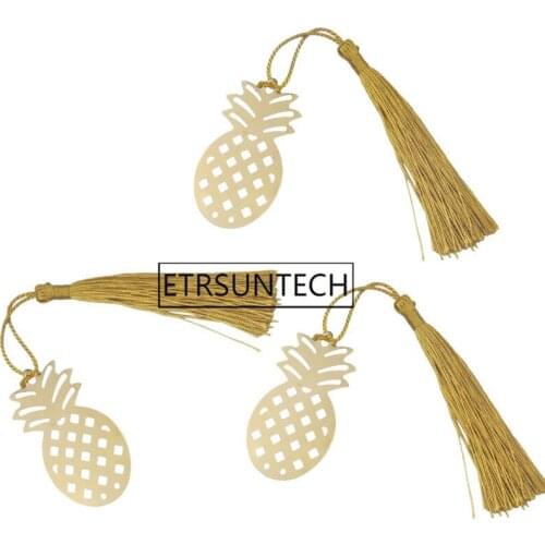 100pcs Elephant Pineapple Shell Bear Metal Bookmark Party Favor Gifts Bookmarks Wedding Celebration Supplies