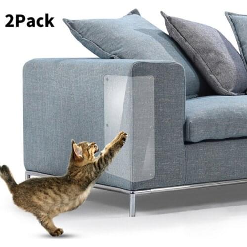 2pcs Pet Cat Anti Scratching Sofa Guard Mat Dog Post Furniture Protector Transparent Home Scratch Proof Door Pet Accessories