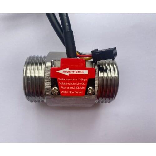 2020 S304 NEW 2-50L/Min 1 Inch Water Flow Hall Sensor Switch Flow Meter DN25 For Industrial turbine flowmeter water flow sensor