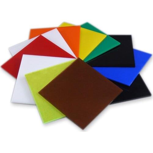 3x100x200mm PMMA Colorful Acrylic Sheet Plexiglass Plastic Board Organic Glass DIY Model