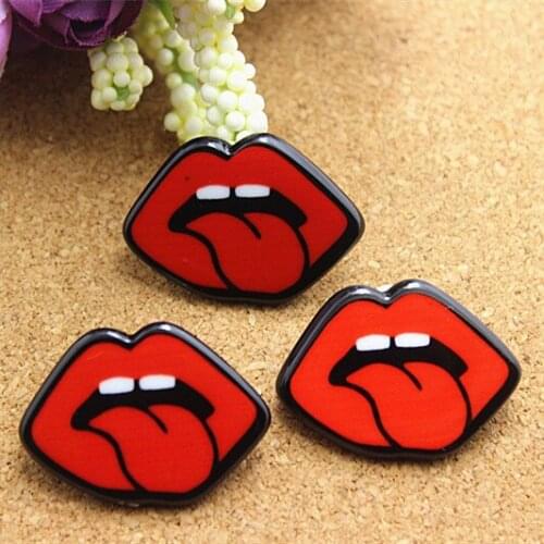 50pcs/lot 24*32mm Very Cute Sexy Lip Resin Crafts DIY phone/hair ornaments decoration