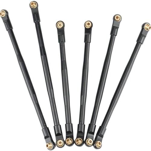 6 Pcs Metal Link Rod Linkage Pull Rod Set for AXIAL RBX10 Ryft 1/10 RC Crawler Upgrade Parts Accessories