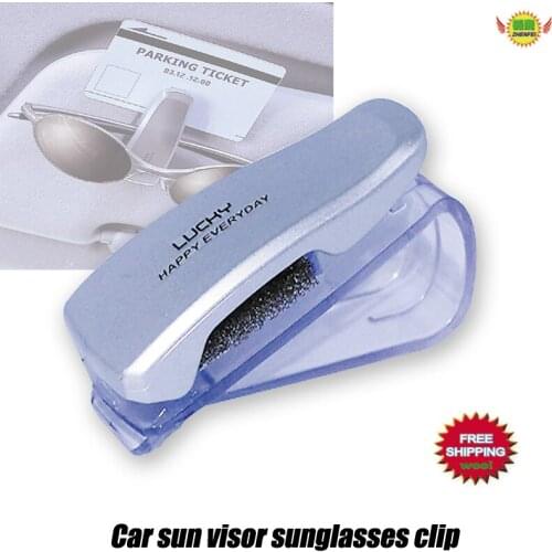 Car Fastener Clip Auto Accessories interior Vehicle Sun Visor ABS Sunglasses Eyeglasses car styling Glasses Holder Ticket Clip
