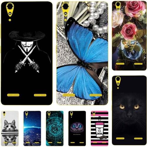 Phone Case For Lenovo A6000 A6010 Plus K3 K30-T A7000 K3 Note K50-T A7000 Plus Relief Cartoon Case Animal Cat Cover Coque