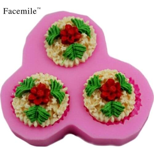 Flowers Shape 3D Silicone Fondant Cake Mold Cake Decorating Tools Sugar Craft Tool DIY Baking Tools Cake Tools
