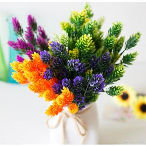 Cheap Christmas pinecone artificial plant flower bromegrass decorative flower plant for artificial lawn/home vase decoration