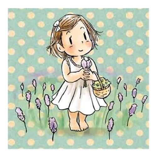 Girl Transparent Silicone Clear Rubber Stamp Sheet Cling Scrapbooking DIY Cute Pattern Photo Album Paper Card Decor