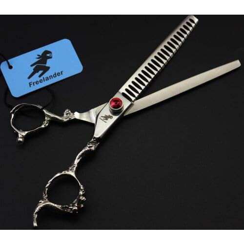 Dragon handle 7 inch Dog Pet Thinning Scissors Grooming Shears Professional Pet Scissors High Quality Hair Cutting Scissors