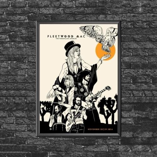 Fleetwood Mac at the Forum Movie Poster Wall Painting Home Decoration (No Frame)