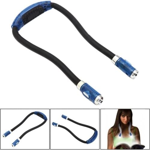 Flexible Adjustable Hug Book 4 LED Light Neck Night Lamp Torch for study Reading L4MB