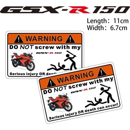 KODASKIN 2 Pieces Do Not Screw Warning Sticker Decal for Suzuki GSX-R150 gsxr150 gsxr 150