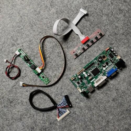 60Hz 1680*1050 Kit For M220Z3/M220ZGE/MT200LW01/MT200LW02/MT220WW01 screen LVDS 30 Pin VGA DVI MNT68676 display drive board