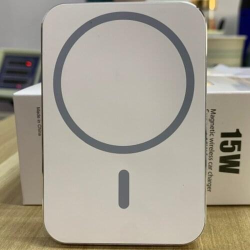 15W Magnetic Mag Fat Safe Macsafe Car Wireless Charger For iPhone 12 Pro Max 12Mini Macsafing Car Mount Adsorbable Phone Holder