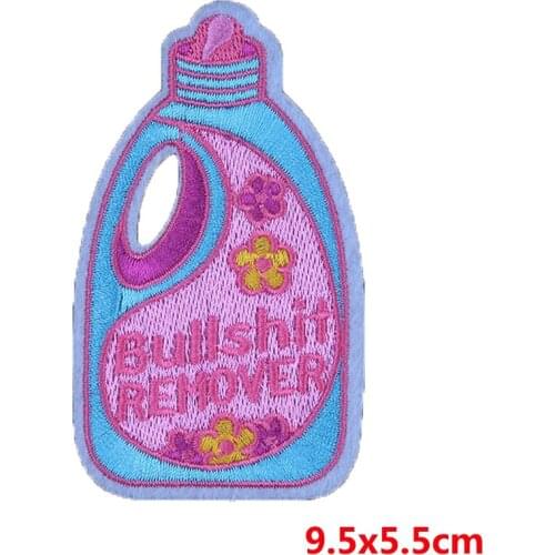 DIY Cartoon Patch Little Girl Embroidery Patches Detergent Iron On Clothing On Patches Stripe Applique Patch Skull Badge Sticker