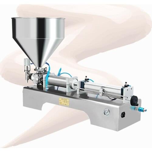 Single Head Semi Automatic Ice Cream Water Liquid Honey Juice Sauce Soft Drink Tomato Paste Piston Bottle Filling Machine 500ML