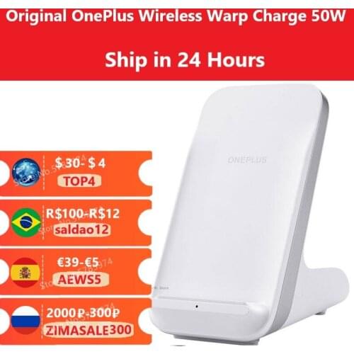 Original OnePlus 9 Pro Wireless Charger 50W Warp Charge EPP 15W BPP 5W Dual-Coil Charging 180g With Type C Cable