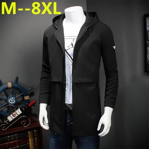 Plus size 9XL 8XL 7XL 6XL 5XL New Arrival Brand Clothing Spring Winter Men Jackets Casual Zipper Loose Fit Coat large big