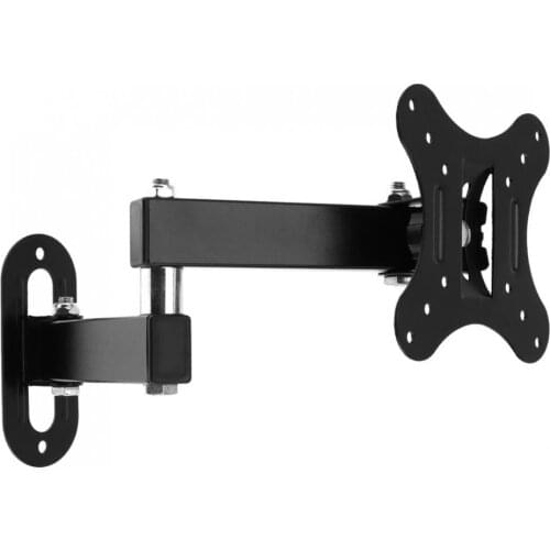 Adjustable 14-27 Inch TV Wall Mount Bracket Flat Panel TV Frame Support 15 Degrees Tilt with Small Wrench for LED Monitor