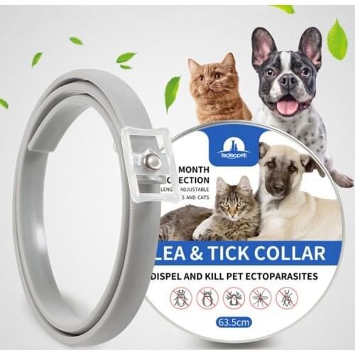 Dog Cat Mosquito Repellent Neck Stripe Universal For Dogs And Cats Flea Treatment Prevention Natural Essential Oils Collar